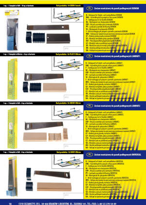 Kit di installazione per pannelli a pavimento
